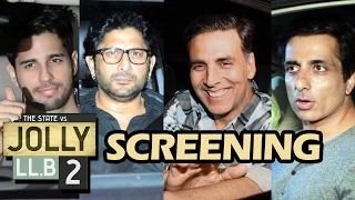 Jolly LLB 2 Screening | FULL VIDEO | Akshay Kumar, Sidharth Malhotra, Arshad Warsi, Sonu Sood