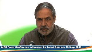 AICC Press Conference, 13 May 2016