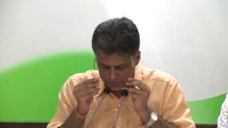 AICC Press Conference addressed By Manish Tewari, 28 September 2016