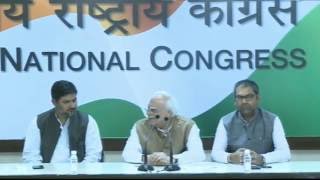 AICC Press Briefing By Shri Kapil Sibal at Congress HQ. November 25, 2016