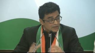 AICC Press Briefing by Ajoy Kumar at Congress HQ, January 23, 2017