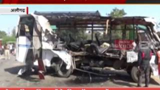 7 people died and 22 people injured in aligarh road accident