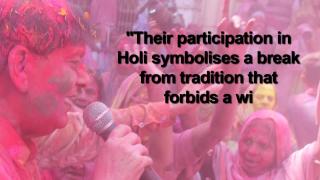 Vrindavan widows add some colour to staid lives, play Holi