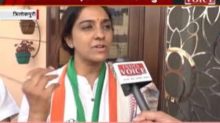 INDIA VOICE correspondent talk with congress candidate mayura jain ward-no 18 E