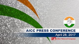 AICC Press Briefing By Abhishek Singhvi at Congress HQ, April 28, 2017