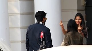 GIRL showing MIDDLE FINGER | PRANKS IN INDIA | PhrankTV