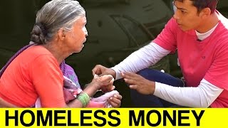 Asking Homeless For Money (Social Experiment) - Rich vs Poor | TamashaBera