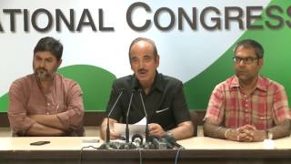AICC Press Briefing By Ghulam Nabi Azad at Congress HQ, April 29, 2017