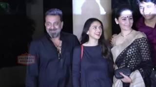 Sanjay Dutt With Film Star Cast Celebrating The Completion Of Film Bhoomi