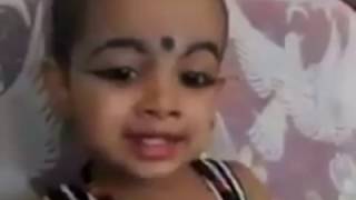 Awesome malayalam Baby Singer- singing a song Cheera Poovukalkkumma