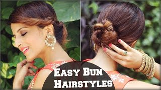 2 Elegant Indian Hairstyles With A Puff For Diwali For