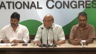 AICC Press Briefing By Abhishek Singhvi at Congress HQ, May 22, 2017