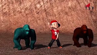 Colour Gorilla Rhymes For Children Children Funny Videos | Latest Gorilla Rhymes