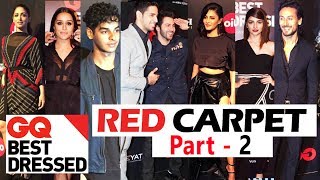 GQ Best Dressed 2017 Party | RED CARPET Part 2 | Sidharth, Varun Dhawan, Shraddha, Shruti, Tiger