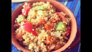 Easy Quinoa Pulao Recipe | Warm Quinoa Salad Indian Recipe Video