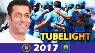 Salman Khan PROMOTES Tubelight At India Vs Srilanka Match - ICC Champions Trophy