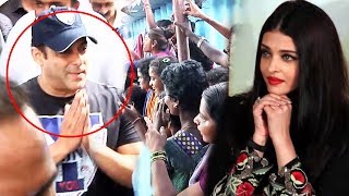 Salman Khan GETS Blessings From Poor People, Aishwarya Rai GETS Teary Eyes At An Event