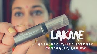 Lakme Absolute White Intense SPF 20 Concealer Stick Review & Demo | Nidhi Katiyar