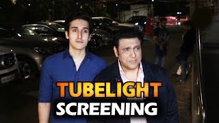 Govinda With Son Yashvardhan At Salman Khan's Tubelight Screening