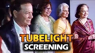 Salman's Father Salim Khan, Helen, Asha Parekh, Waheeda Rehman At Tubelight Screening