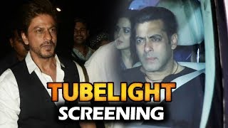 Salman Khan And Shahrukh Khan At Tubelight Movie Screening