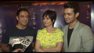 Producer Sanjay Suri, Ashish Bisht & Arpita Chatterjee At Interview For Film Shab