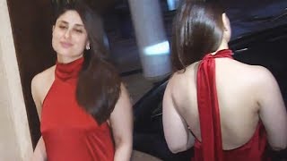Red Hot Kareena Kapoor In Backless Gown At Manish Malhotra's Bash 2017