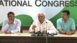 AICC Press Briefing By Kapil Sibal at Congress HQ, July 08,2017