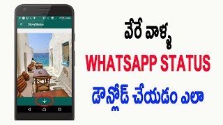How to Save others whatsapp status | Telugu Tech Tuts