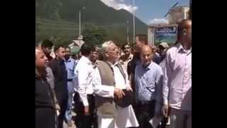 Chief Minister Mufti Mohammad Sayeed inspects development works at Pahalgam