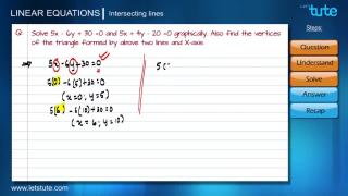 System of Linear Equation in Two Variables- Intersecting lines-Problem Solving | Letstute