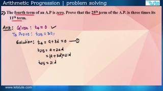 Arithmetic Progression (Problem Solving) | Letstute