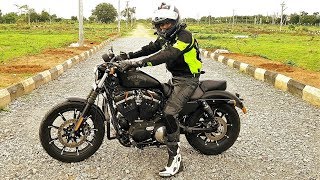 Riding Harley Davidson Iron 883 in Hyderabad Traffic. MotoVLog Review.