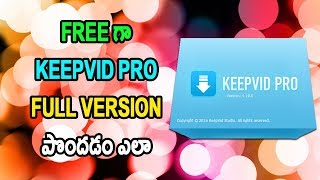 How To Get Free KeepVid Video Downloader Full Version telugu