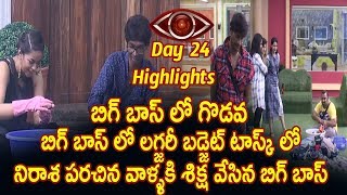 BIGGBOSS Telugu Episode 25 HIGHLIGHTS | Star maa : Day 24 Highlights : Big Boss Punishes House mates