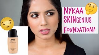 Honest Review of NYKAA SKIN GENIUS FOUNDATION I REVIEW / WEAR TEST