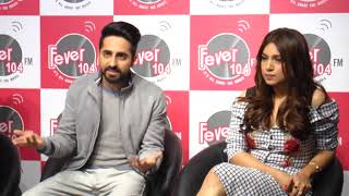 Ayushmann Khurrana & Bhumi Pednekar Visit Radio Station To Promote "Kanha" Song At Fever 104 FM