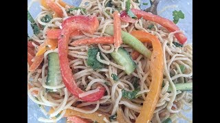 Quick Easy Thai Noodle Salad Recipe Vegan and Healthy