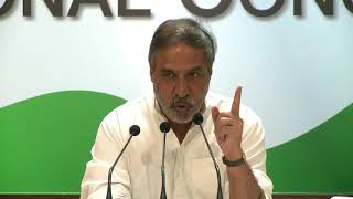 AICC Press Briefing By Anand Sharma at Congress HQ, August 31, 2017