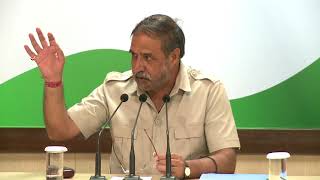 AICC Press Briefing By Anand Sharma at Congress HQ, September 1, 2017