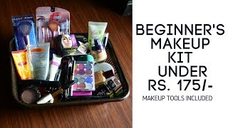 Beginner's Makeup Kit Under Rs. 175/- Including Makeup Tools + Giveaway | Nidhi Katiyar