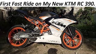 First Fast Ride on My New KTM RC 390. Part 1.