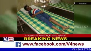 Principal Slip to the student, he is admited hospital in Kundapura