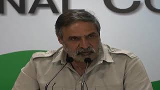 AICC Press Briefing By Anand Sharma at Congress HQ, September 12, 2017