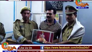 VALPOI FIRE SERVICE  EMPLOYEES GIVE SEND OFF TO RETIRED OFFICER LAXMAN MAJIK