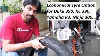 Economical Tyre Option for Duke 390, RC 390, Yamaha R3, Ninja 300 etc. MRF Masseter Tyre.
