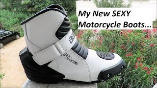 My New SEXY Motorcycle Boots. Ankle Length.