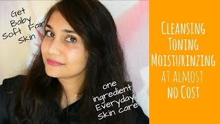 CTM with Just one ingrediant | Get Baby Soft & Fair Skin At Home | Easy Natural CTM Routine
