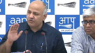 Statement by Leader of AAP & Dy. CM of Delhi Manish Sisodia regarding PM's Speech on Indian economy