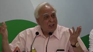 AICC Press Briefing By Kapil Sibal at Congress HQ, October 6, 2017